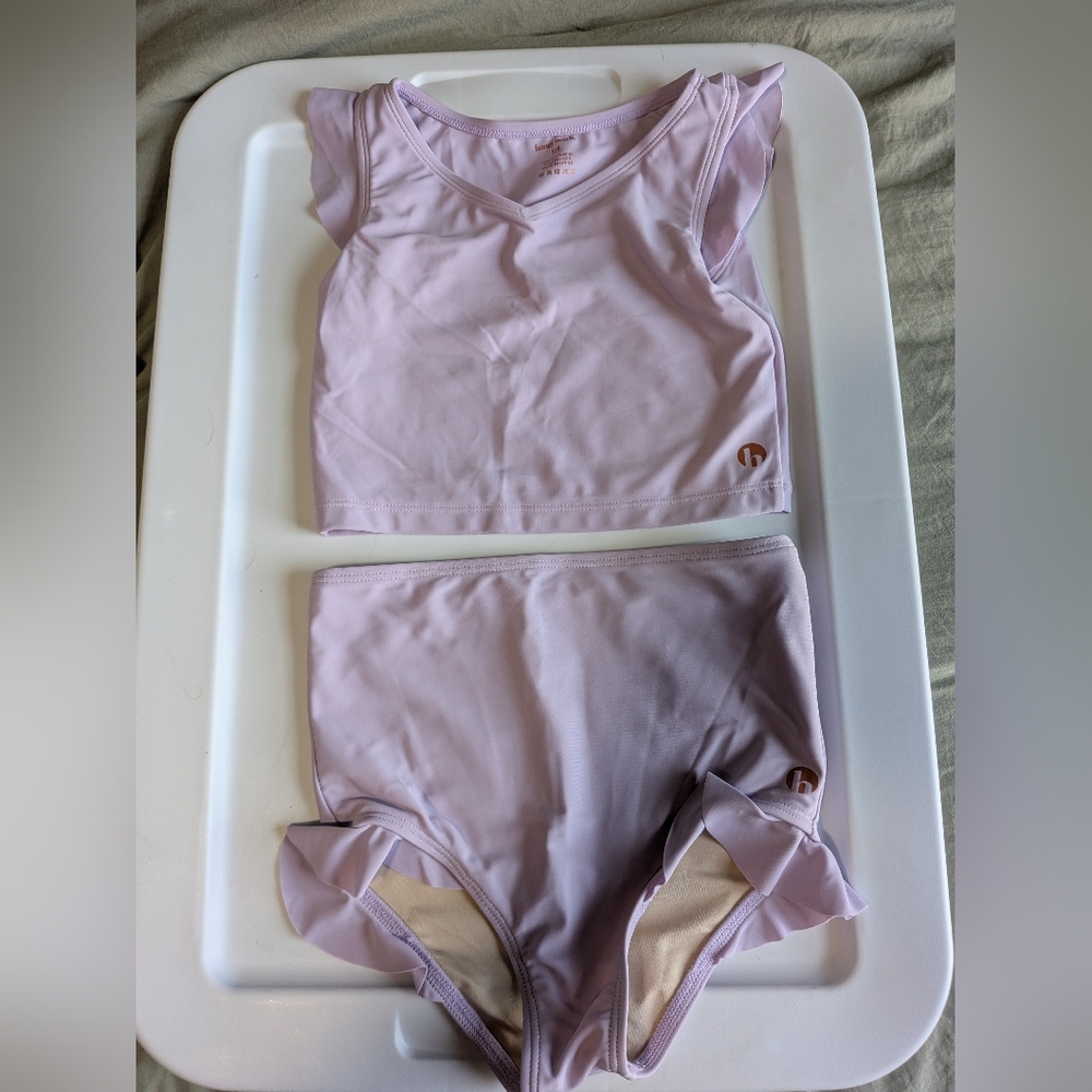 Honey Mark Light Purple Two Piece bathing Suit Size 5/6 NWOT